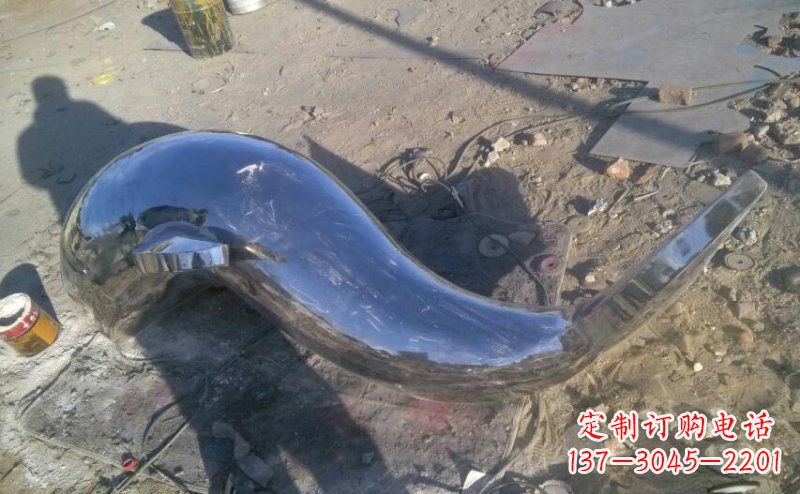 福建不锈钢海豚雕塑展示优雅美丽