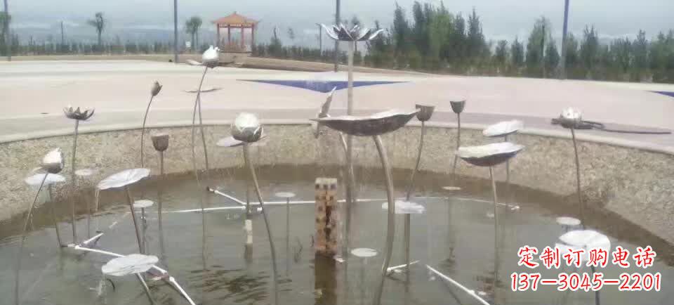 福建精美不锈钢荷花雕塑