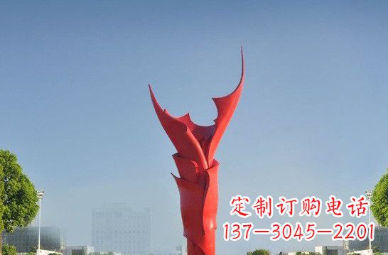 福建不锈钢火炬雕塑——点燃友谊之火