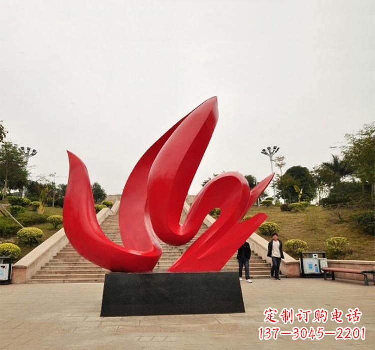 福建不锈钢抽象火苗雕塑