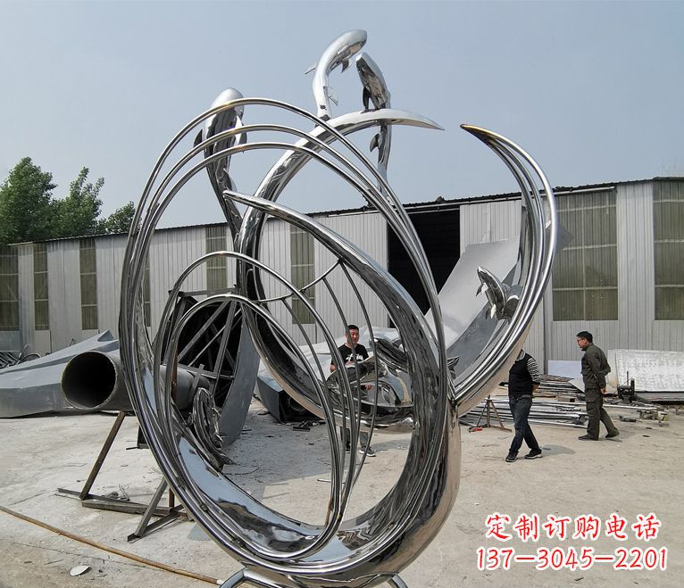 福建精美不锈钢跃龙门雕塑