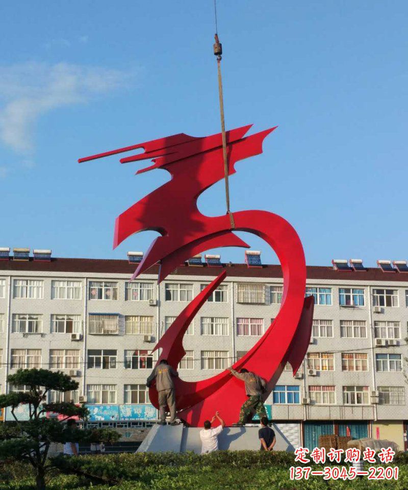 福建不锈钢龙雕塑展现龙城市景观之美