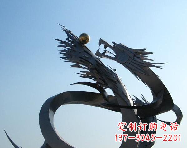 福建不锈钢龙雕塑精美雕刻,灵动灵气