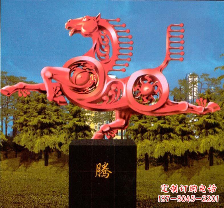 福建不锈钢抽象马雕塑设计图