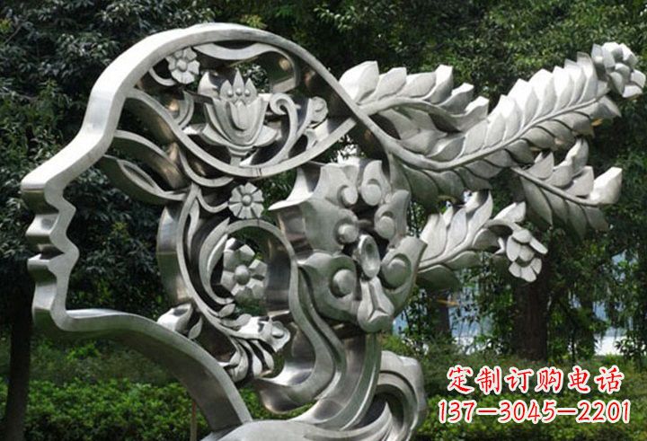 福建不锈钢美女雕塑一种流行的艺术形式
