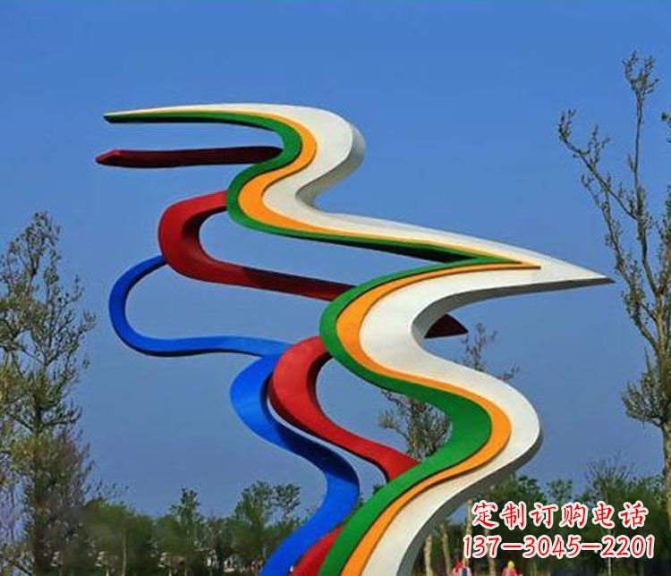 福建不锈钢抽象喷绘飘带