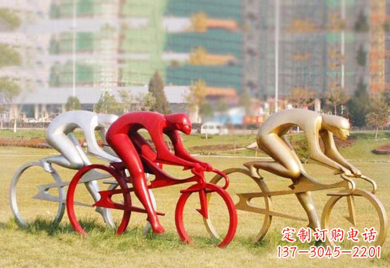 福建不锈钢自行车雕塑