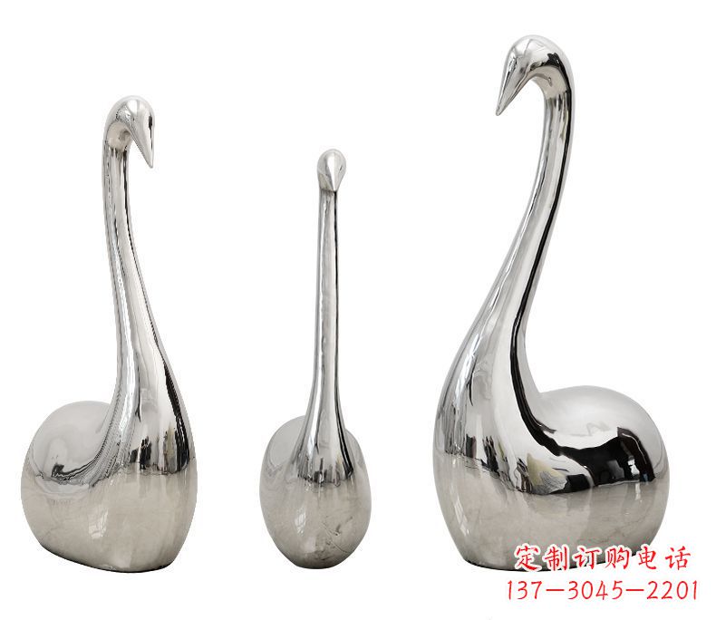 福建精美不锈钢天鹅雕塑