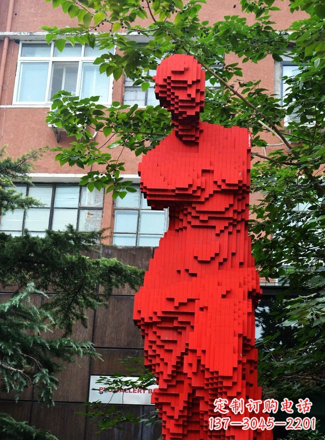 福建不锈钢抽象维纳斯雕塑街边景观雕塑