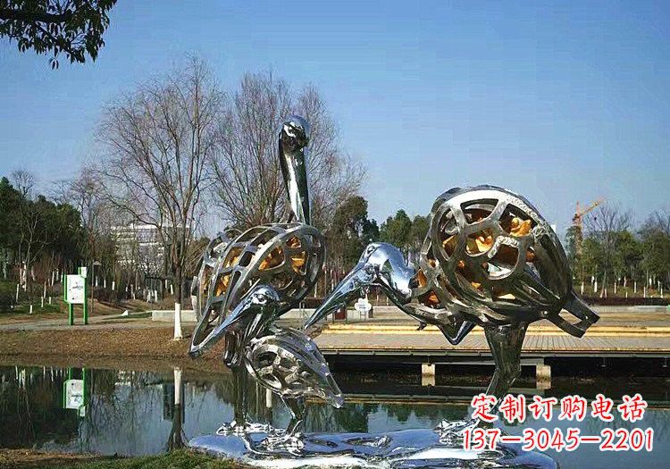 福建不锈钢抽象仙鹤雕塑222