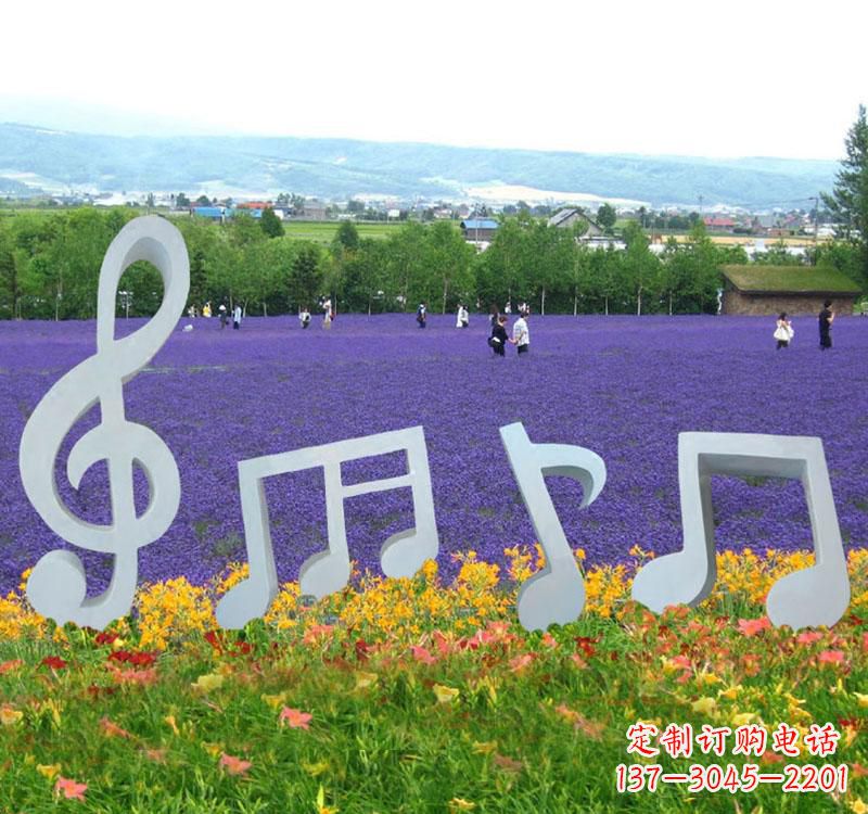 福建不锈钢抽象音符雕塑