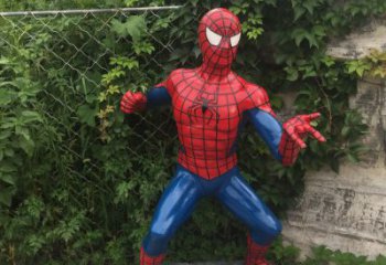 福建玻璃钢蜘蛛侠一座精致的雕塑