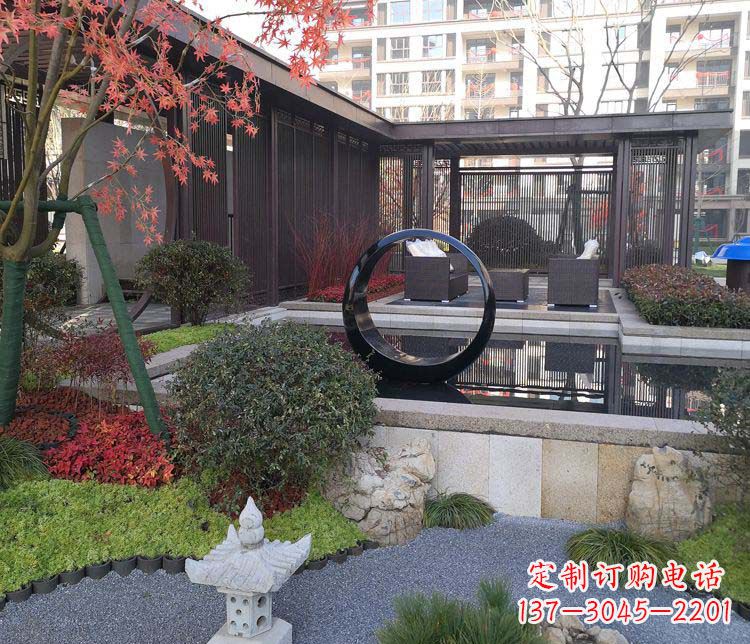 福建不锈钢圆环雕塑——精美绝伦