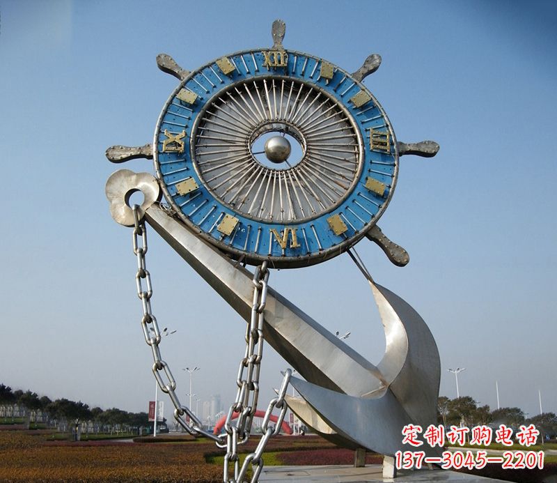 福建不锈钢船舵雕塑展现精湛工艺