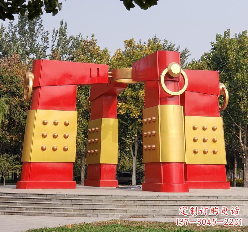 福建不锈钢创意拱门雕塑