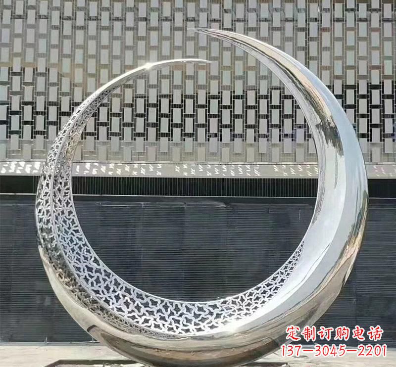 福建精美不锈钢圆环雕塑