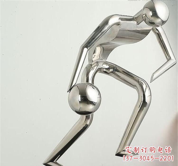 福建不锈钢保龄球雕塑——抽象人形美学之精华
