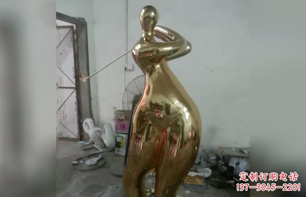 福建不锈钢高尔夫雕塑艺术的精美表现