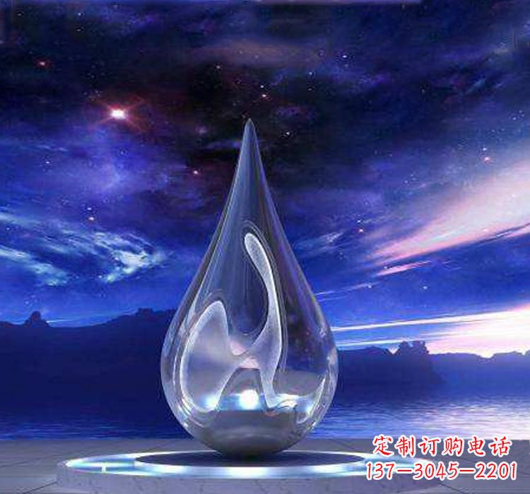 福建不锈钢大型水滴雕塑极致的审美艺术
