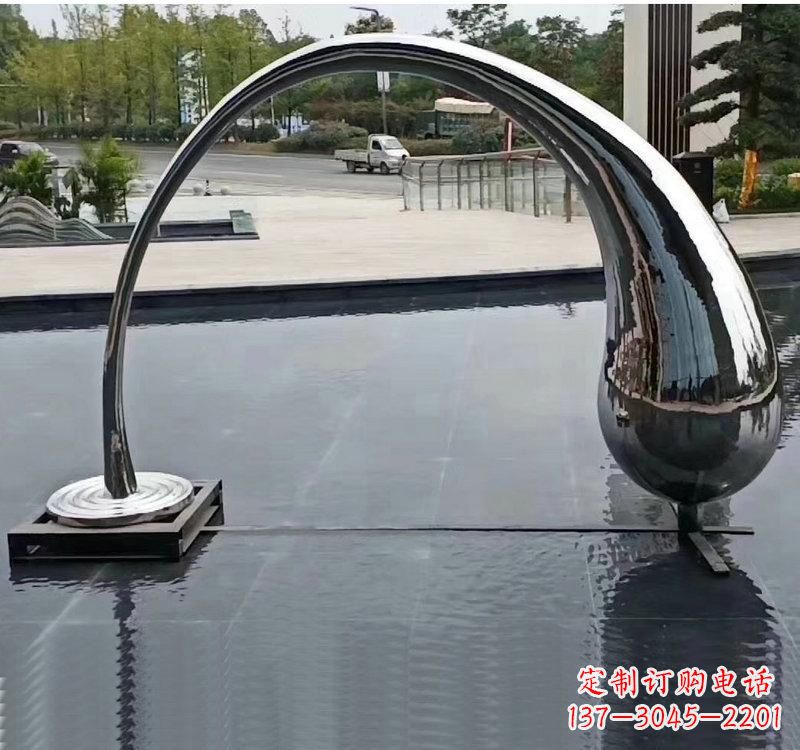福建不锈钢大型水滴雕塑让艺术融入生活