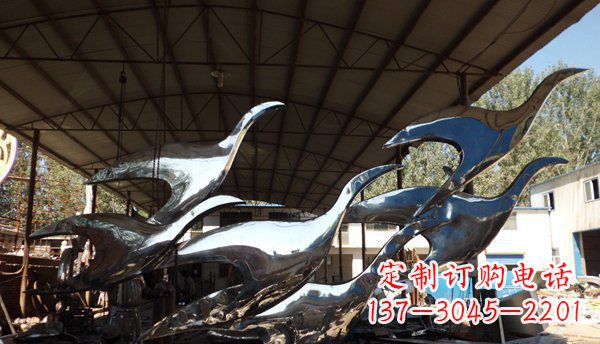 福建不锈钢大雁雕塑给环境带来生机