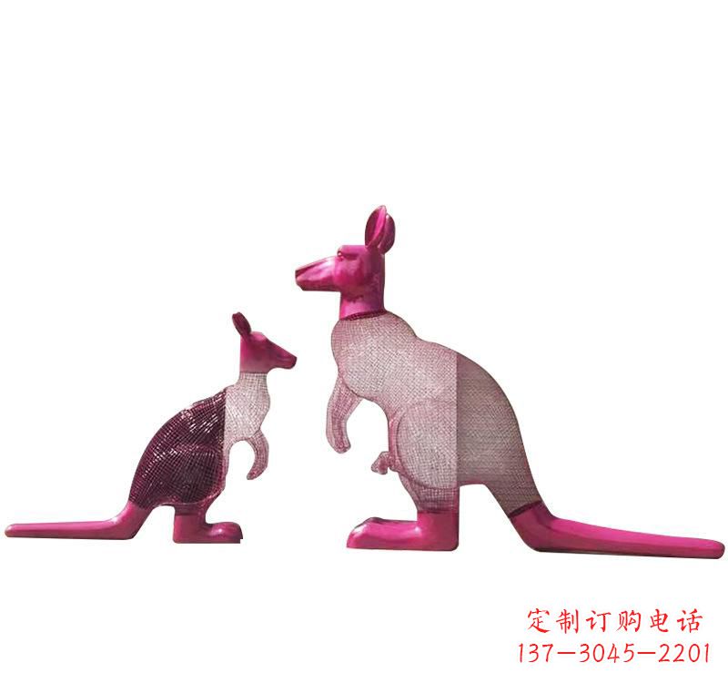 福建不锈钢袋鼠雕塑——传承澳大利亚文化