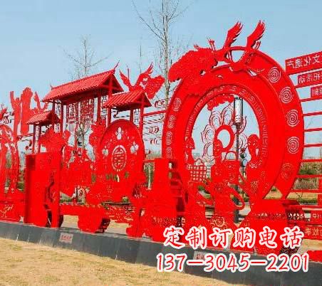 福建不锈钢党旗雕塑——缅怀先烈、继续前进