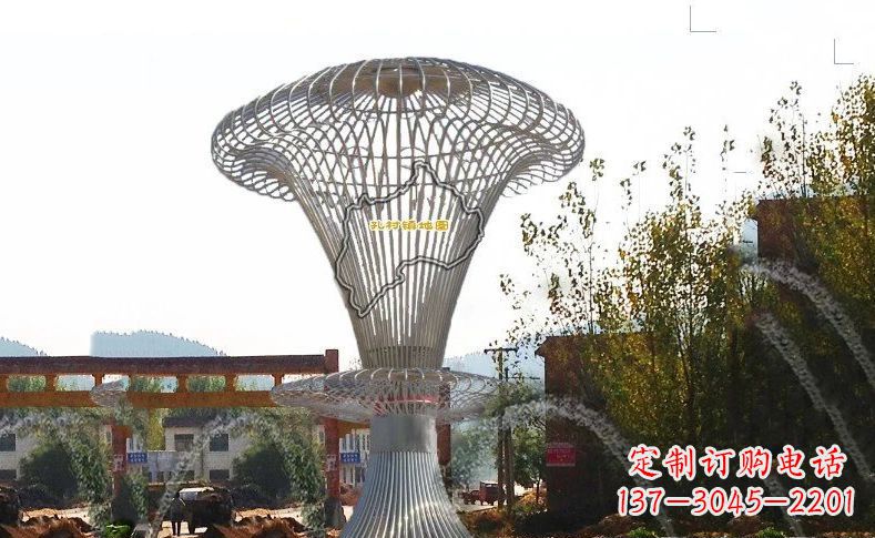 福建城市景观的艺术礼物——不锈钢地图雕塑