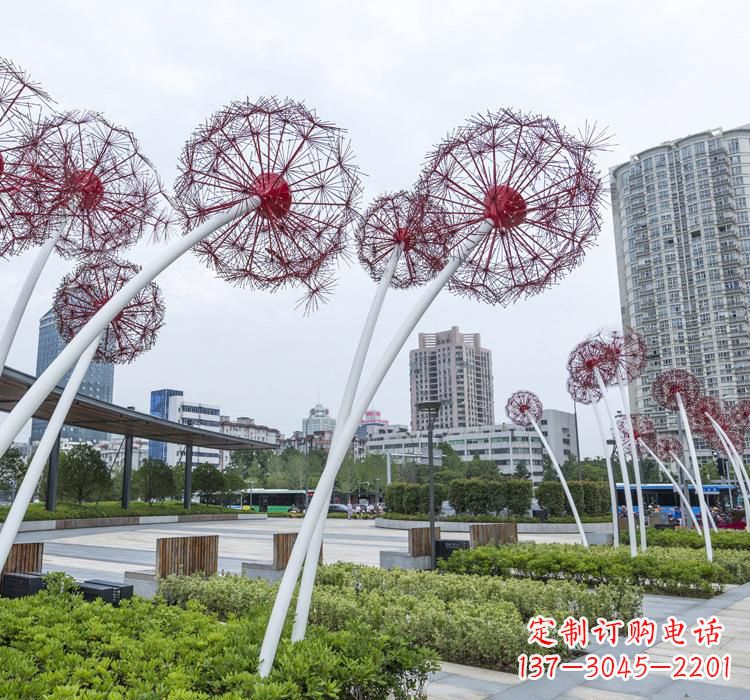 福建不锈钢蒲公英雕塑色彩缤纷的自然之美