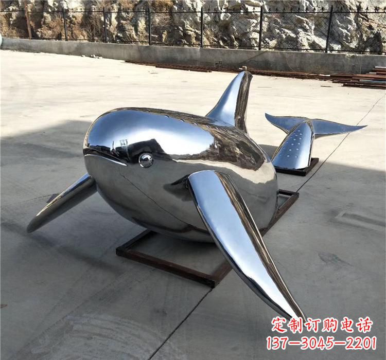 福建不锈钢动物鲸鱼雕塑