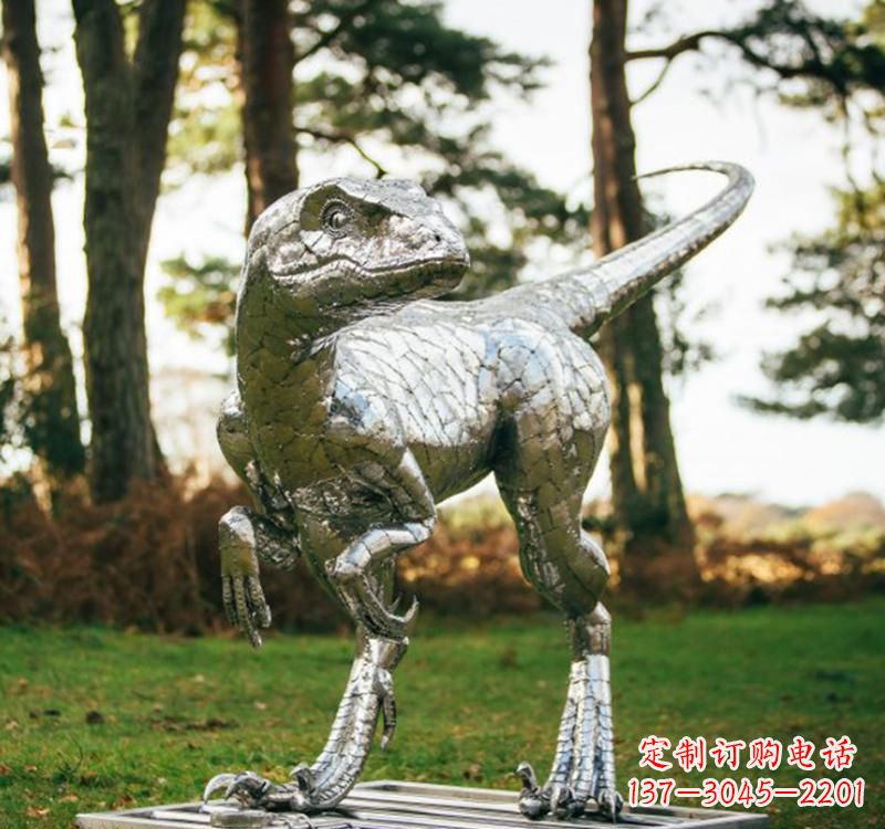 福建不锈钢恐龙雕塑一种古老灵动的艺术