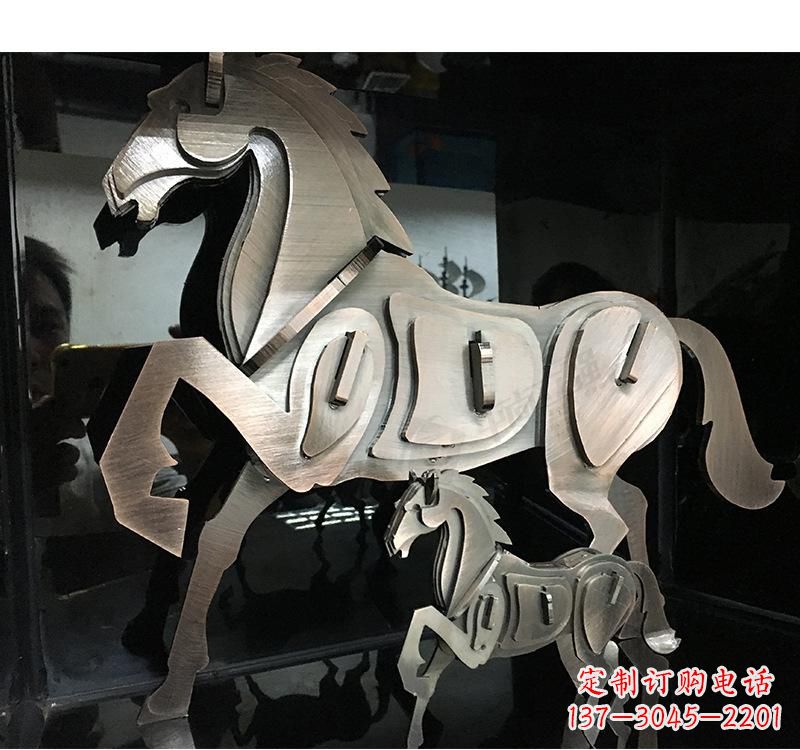 福建不锈钢动物马雕塑艺术精美动人