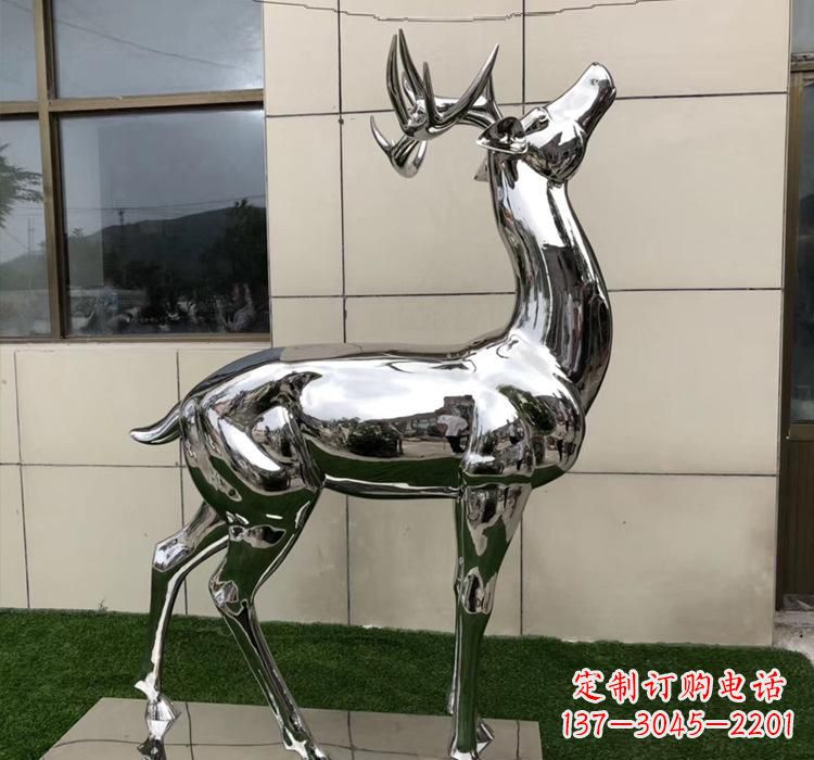 福建不锈钢动物梅花鹿雕塑美观耐用