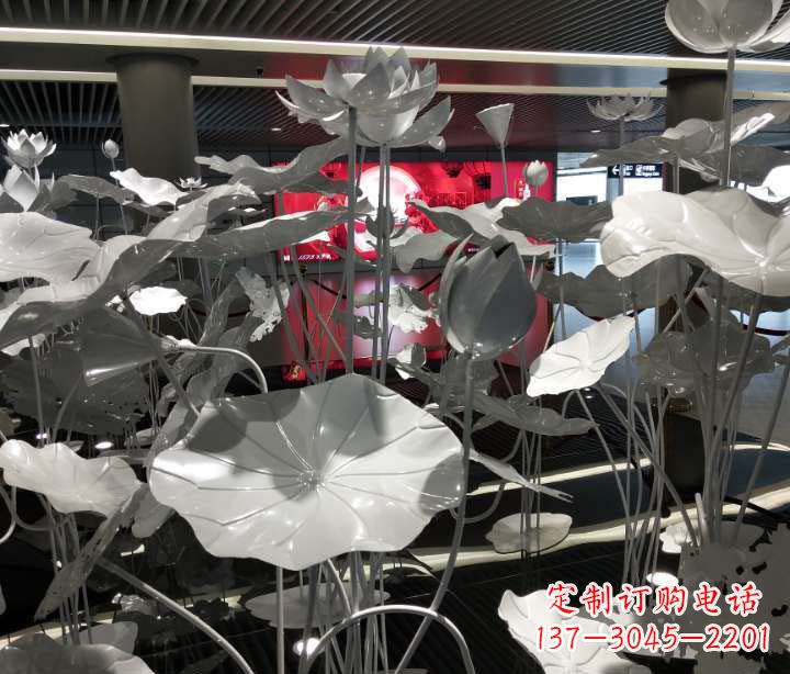 福建不锈钢锻造荷花雕塑艺术之美