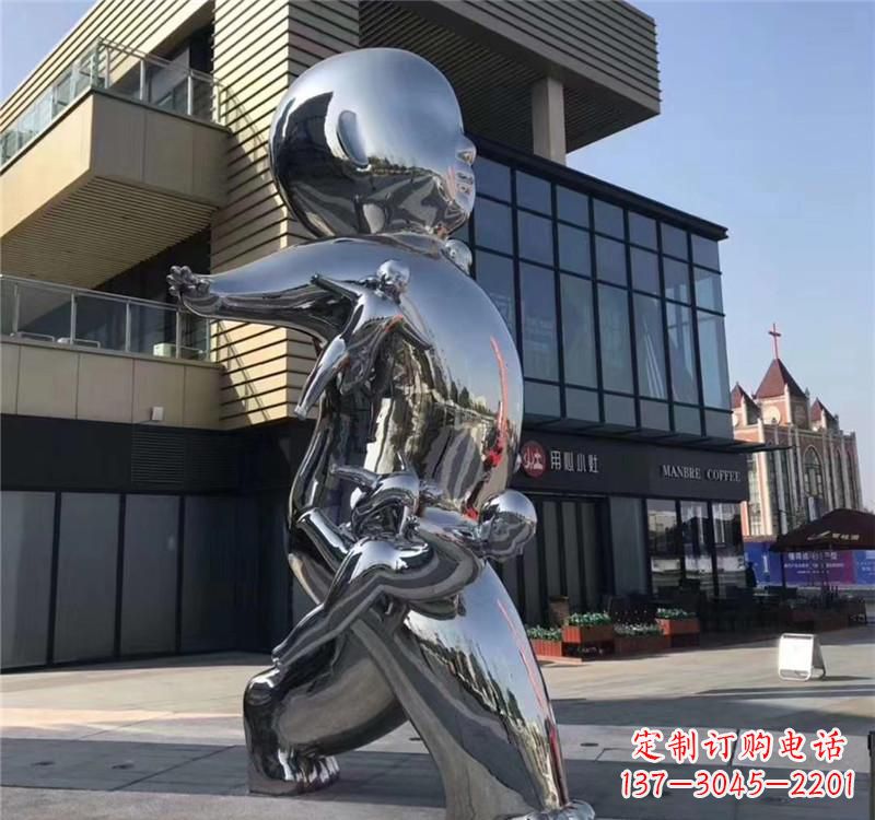 福建不锈钢儿童雕塑精致的艺术之作