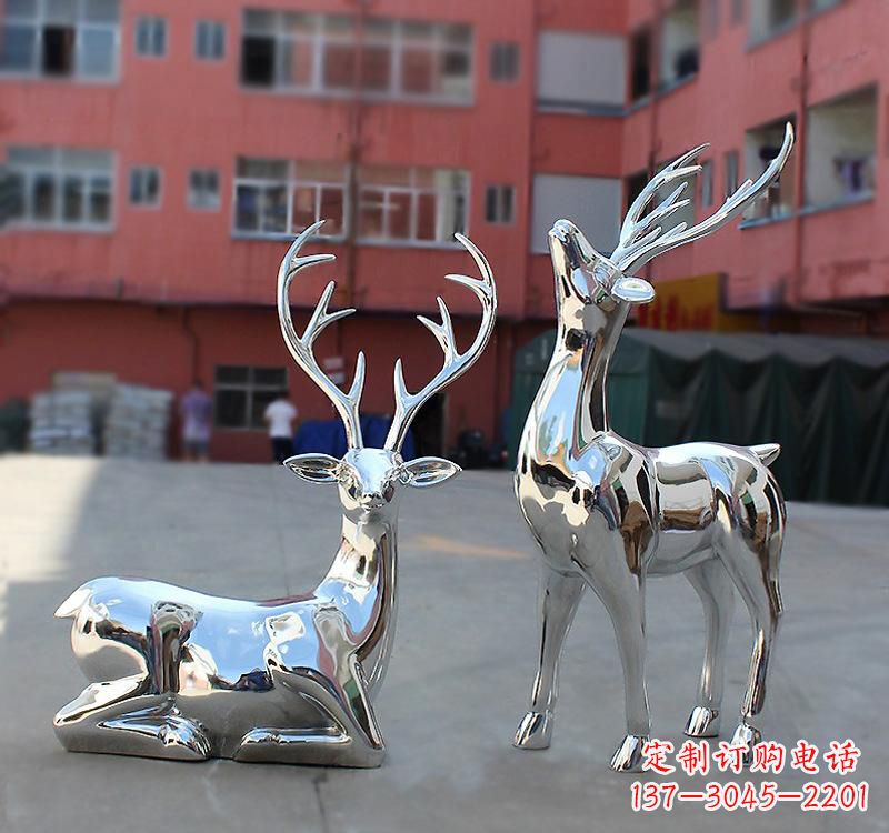 福建不锈钢仿真梅花鹿雕塑——精致美观