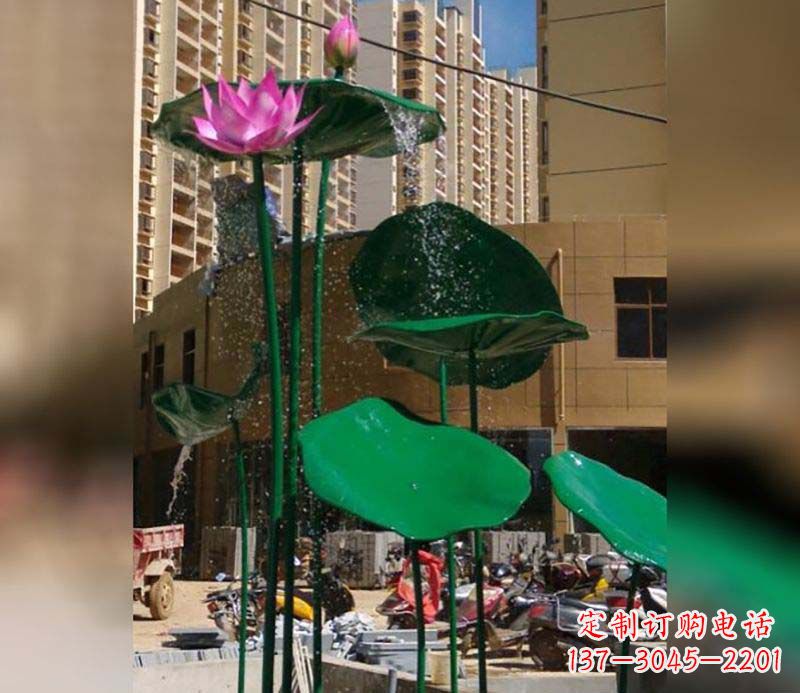 福建不锈钢仿真荷花雕塑