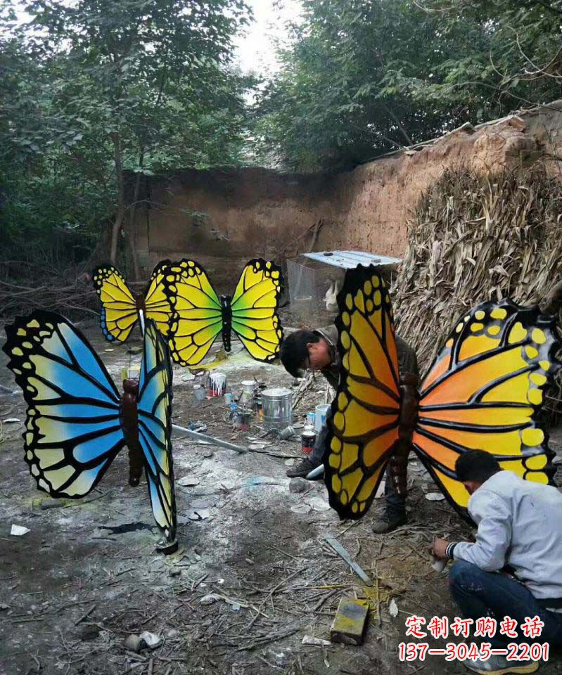 福建不锈钢蝴蝶雕塑美丽而优雅