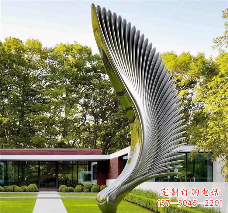 福建不锈钢飞行翅膀雕塑