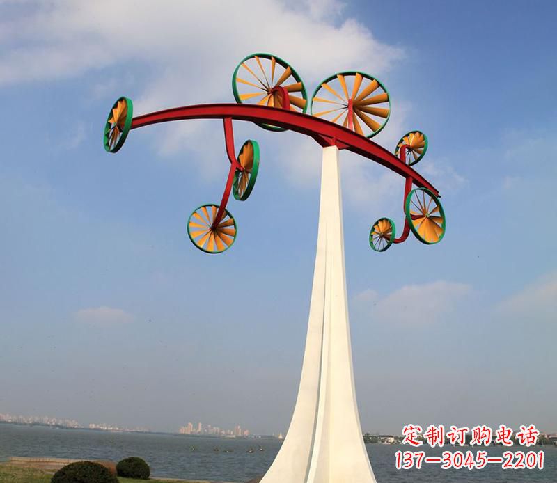 福建不锈钢风车雕塑艺术美学的完美结合
