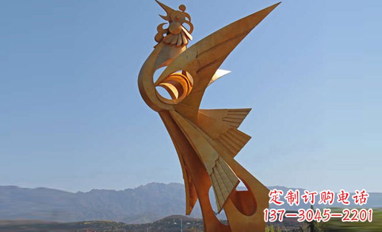 福建不锈钢凤凰雕塑,给环境增添灵动之美