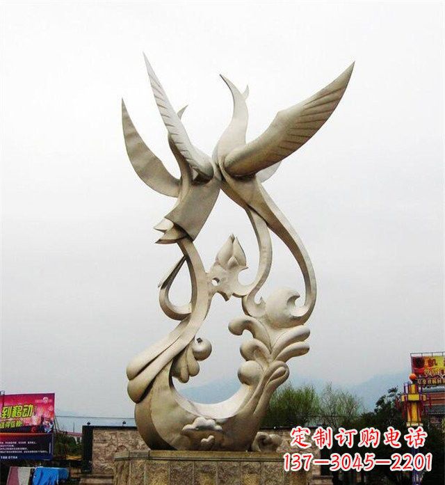 福建不锈钢凤凰雕塑供应