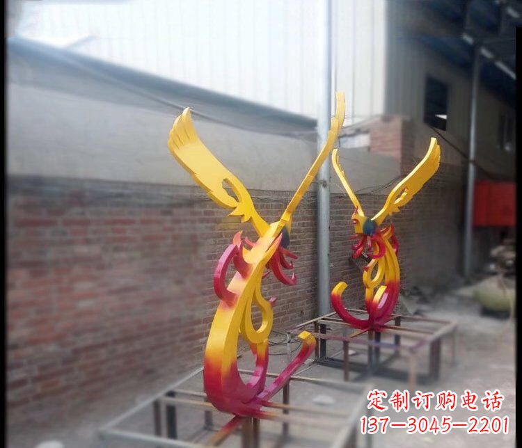 福建不锈钢凤凰公园景观雕塑