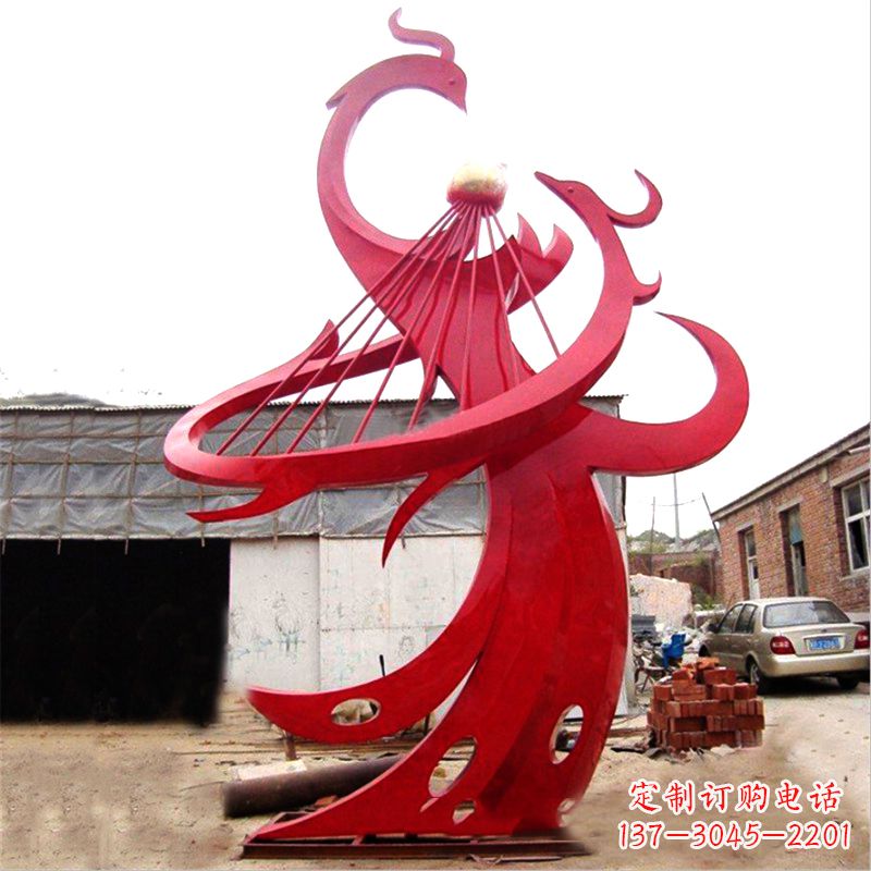 福建不锈钢凤凰景观雕塑
