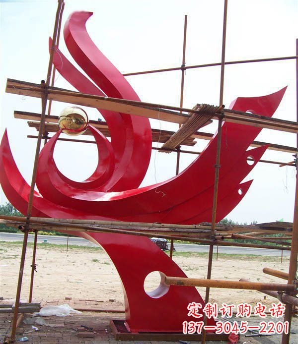 福建凤凰展翅高飞——不锈钢凤凰明珠广场景观雕塑