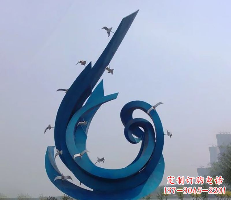 福建不锈钢鸽子雕塑 (2)