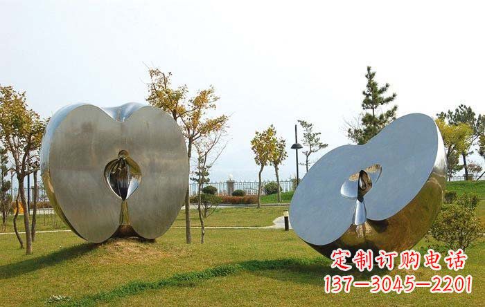 福建不锈钢苹果雕塑——珍贵的艺术瑰宝