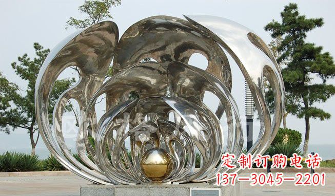 福建不锈钢贝壳珍珠雕塑艺术的融合