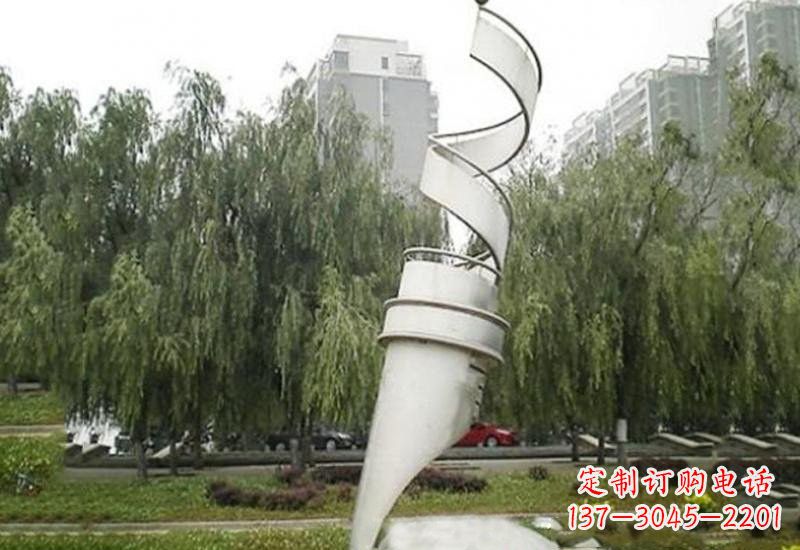 福建不锈钢公园抽象钢笔雕塑