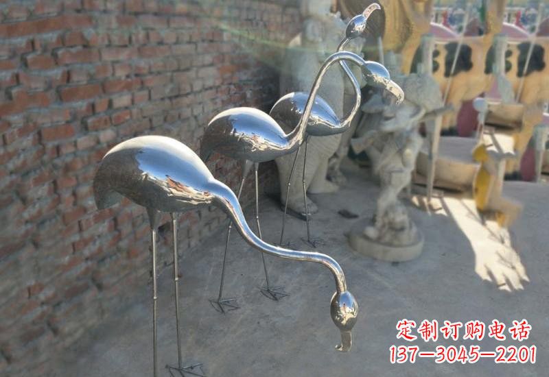 福建不锈钢火烈鸟雕塑灿烂耀眼的艺术之作